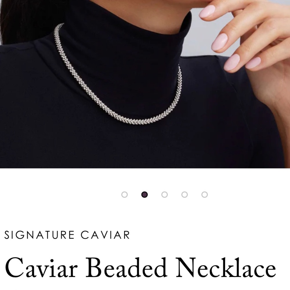Lagos 5mm Signature Caviar Beaded Necklace
